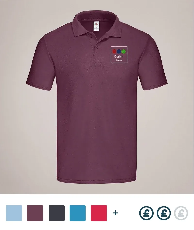 Embroidered Fruit of the Loom Original Polo - Category Image
