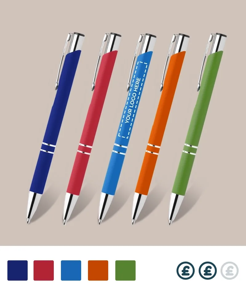 Katrine Soft Touch Branded Pens