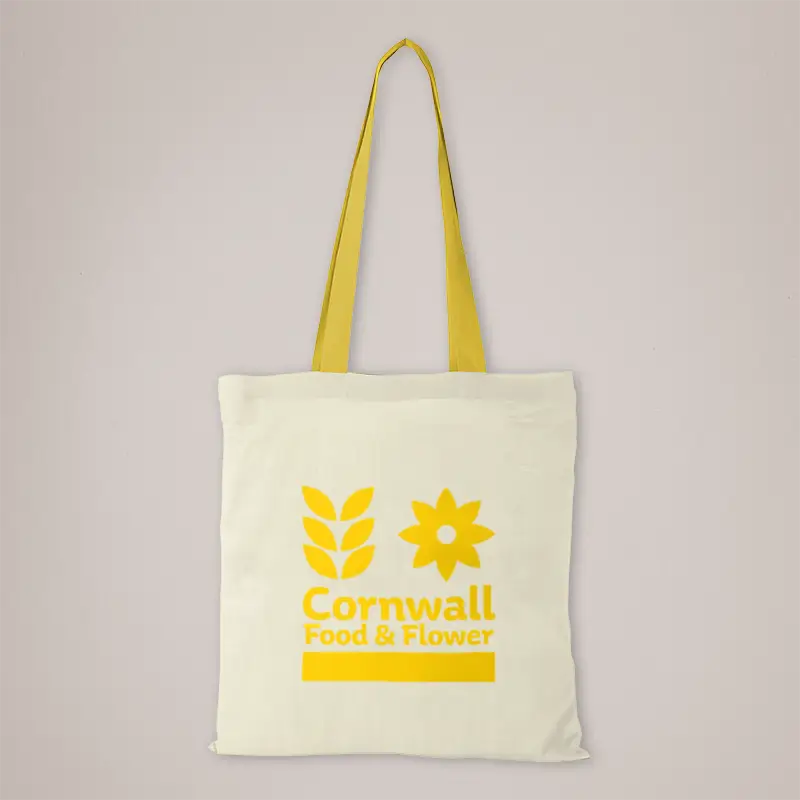 Coloured-handled totes for printing