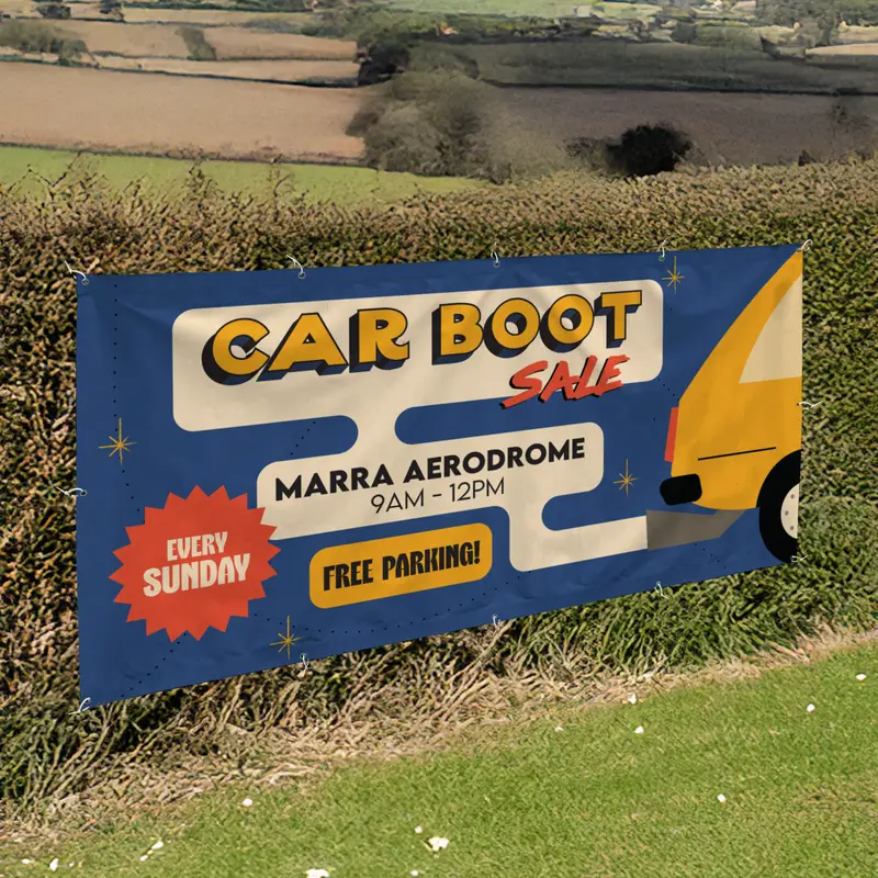 Car boot banner