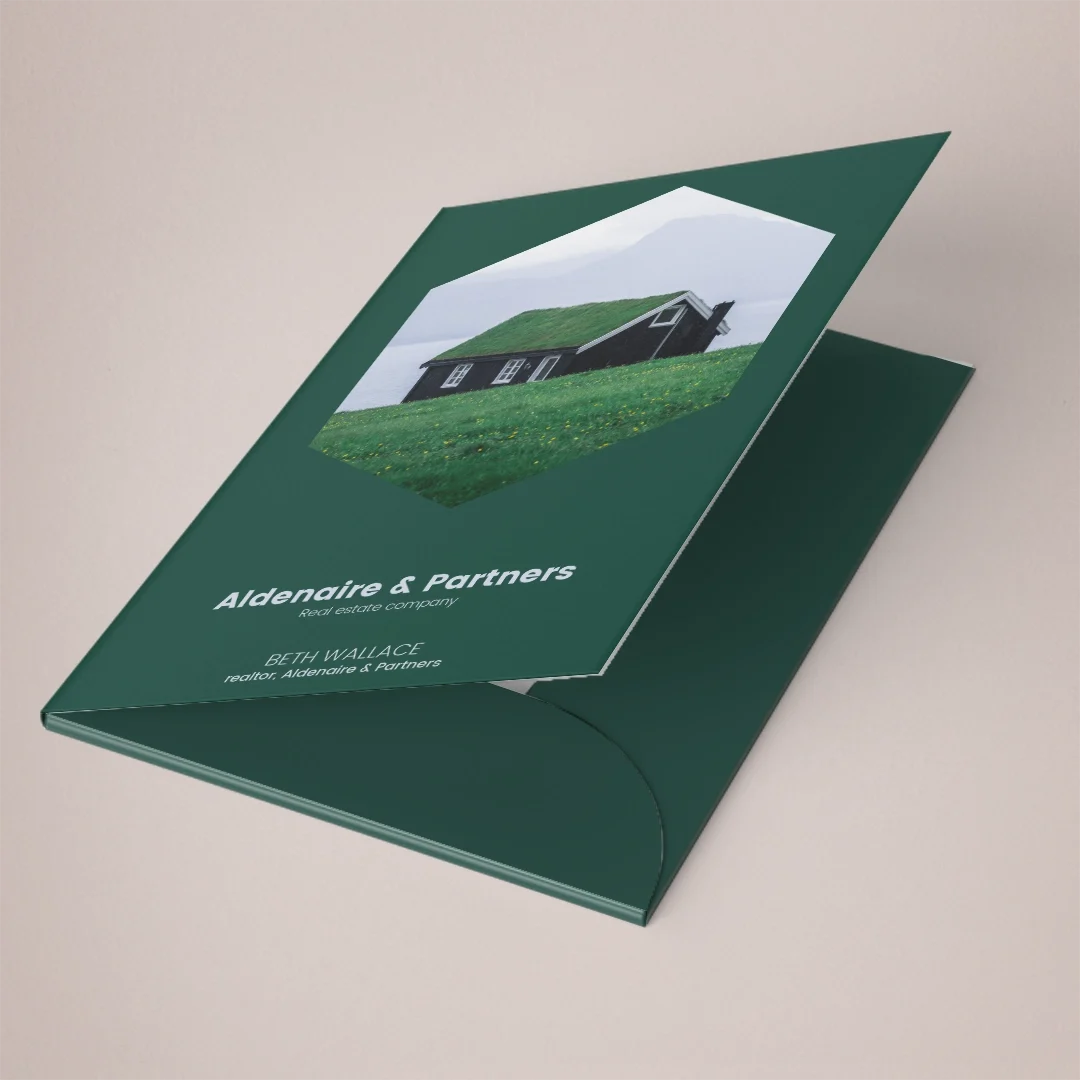 Custom A4 presentation folder