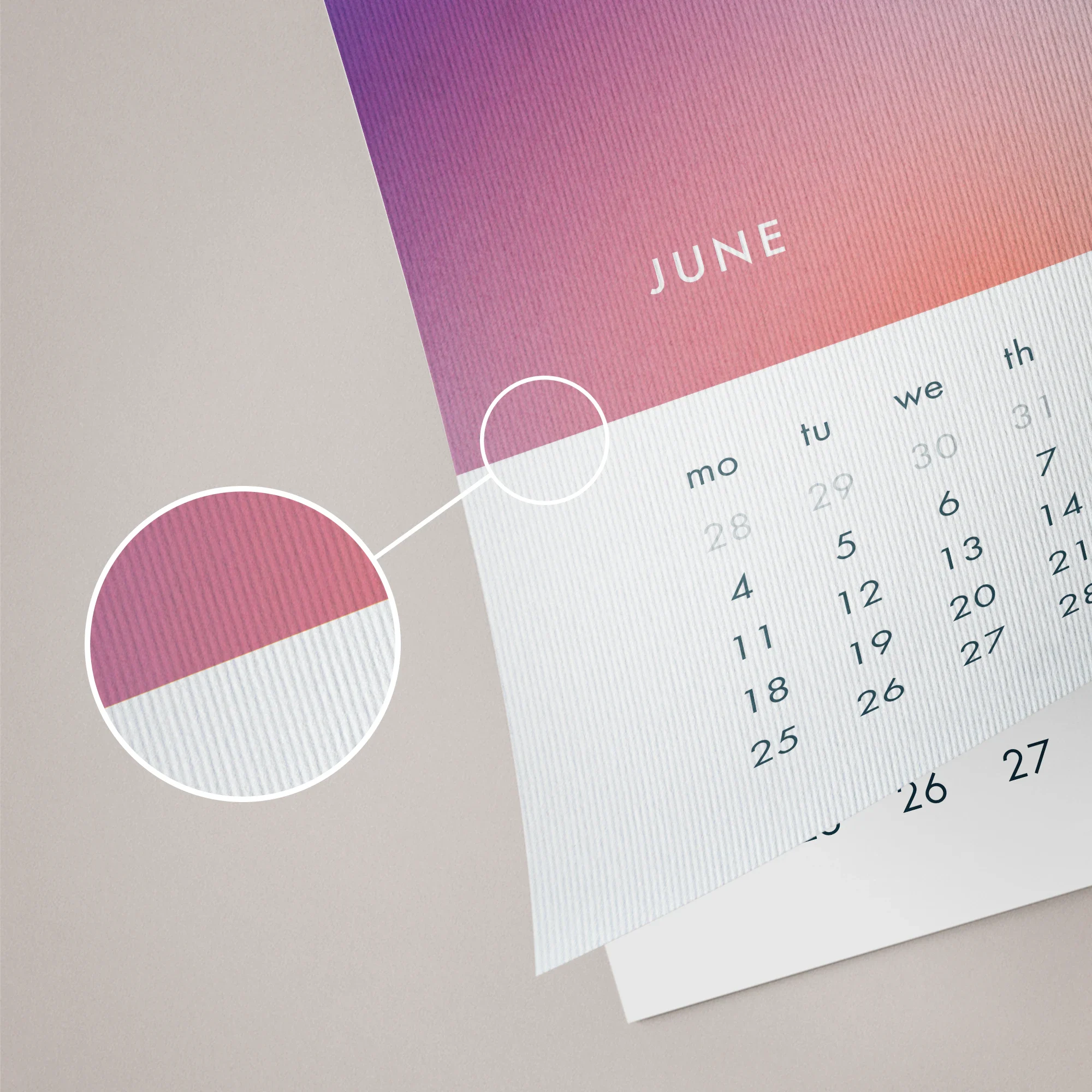 300gsm Twill Calendar