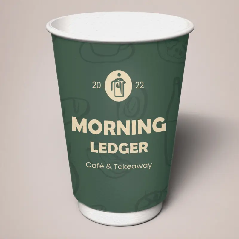 16oz High-Quality Printed Coffe Cups