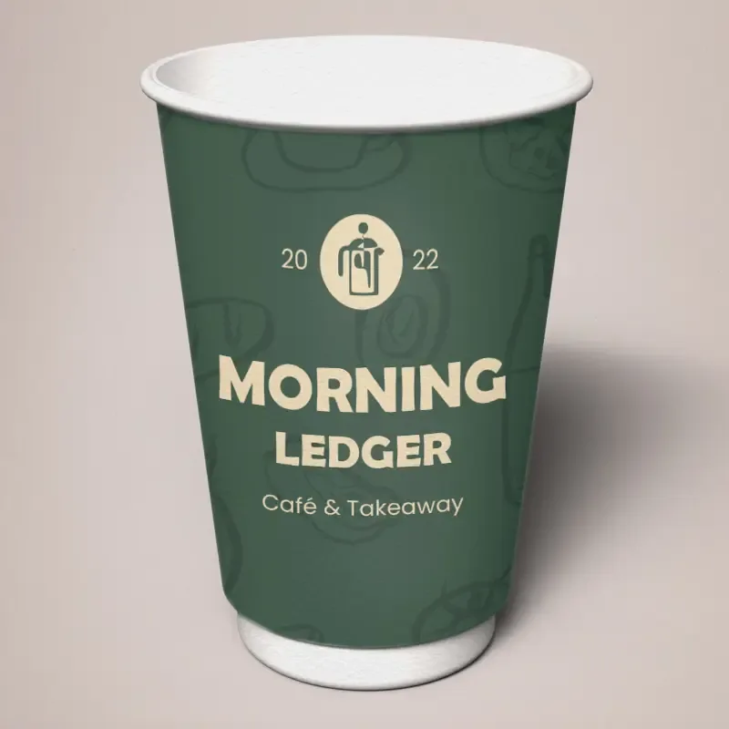 16oz High-Quality Printed Coffe Cups