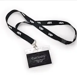 Custom Lanyards with Safety Clip (plastic wallet not included) Thumbnail