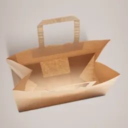 Custom Restaurant Takeaway Bags - Open Thumbnail