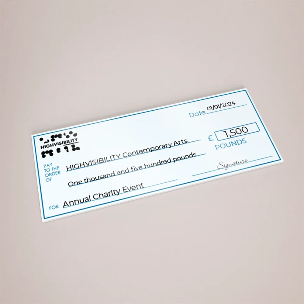 Create Your Own Giant Cheques