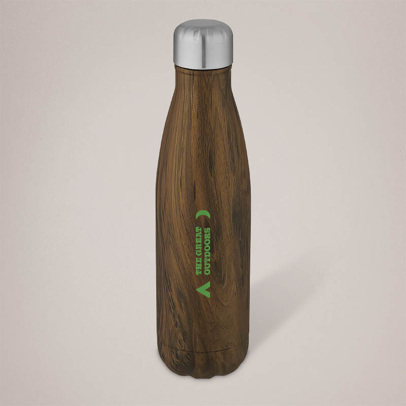 Branded Bottle - Wood