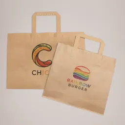 Branded Takeaway Bags with Full-Colour Print Thumbnail