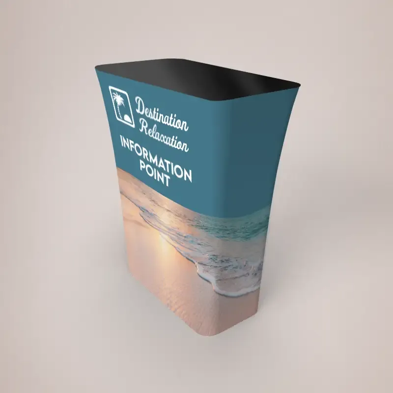 Stretch Fabric Exhibition Counters - ready for branding