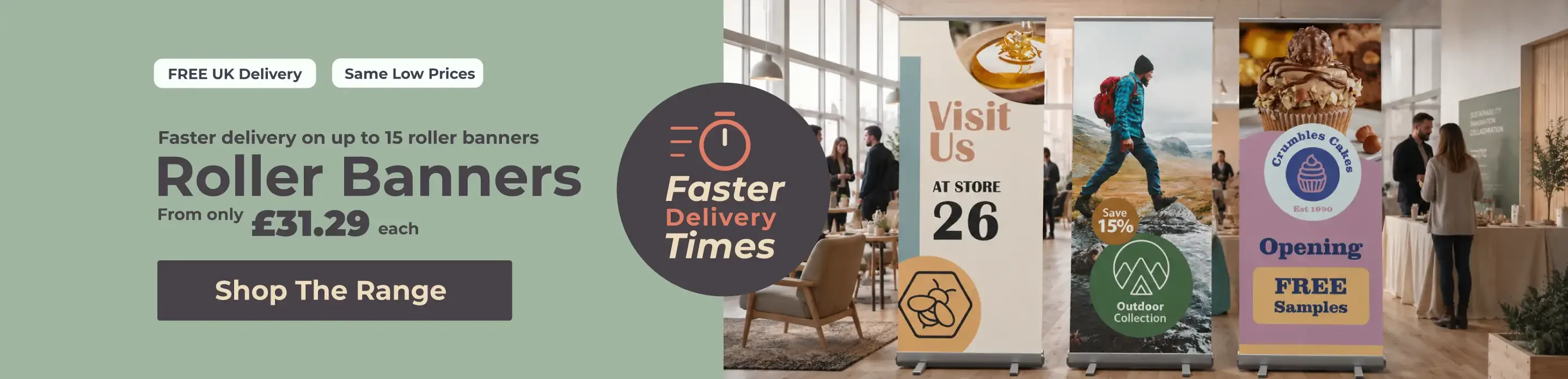 Improved roller banner turnarounds on 15+ banners at a time