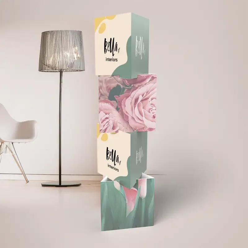 Cardboard Stacking Totem
