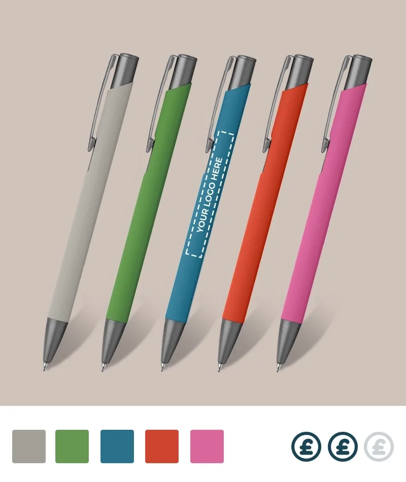 Katrine Soft Touch Gunmetal Pens