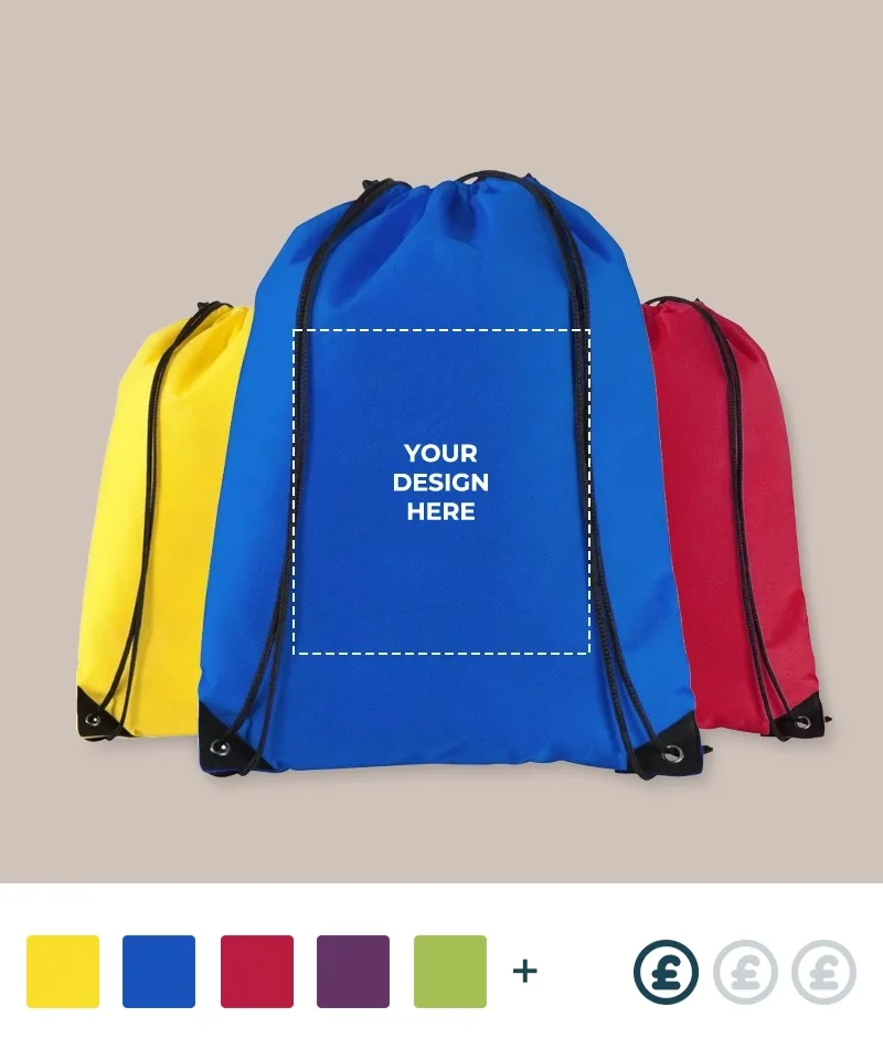 Branded Non-Woven Drawstring Backpack
