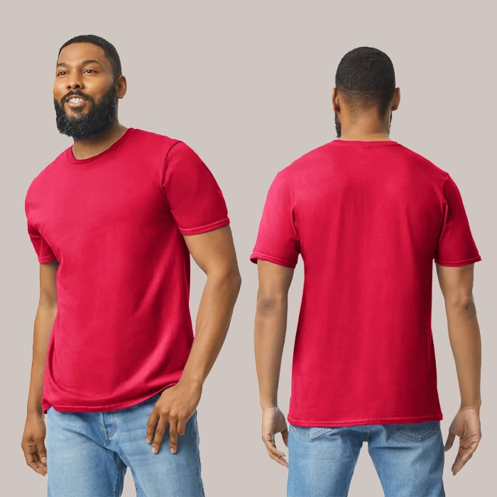Gildan® 64000 | Mens Red T-Shirt