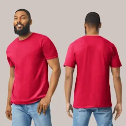 Gildan® 64000 | Mens Red T-Shirt Thumbnail