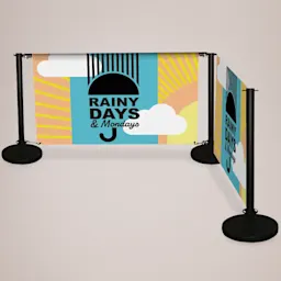Classic Black Cafe Barriers Thumbnail