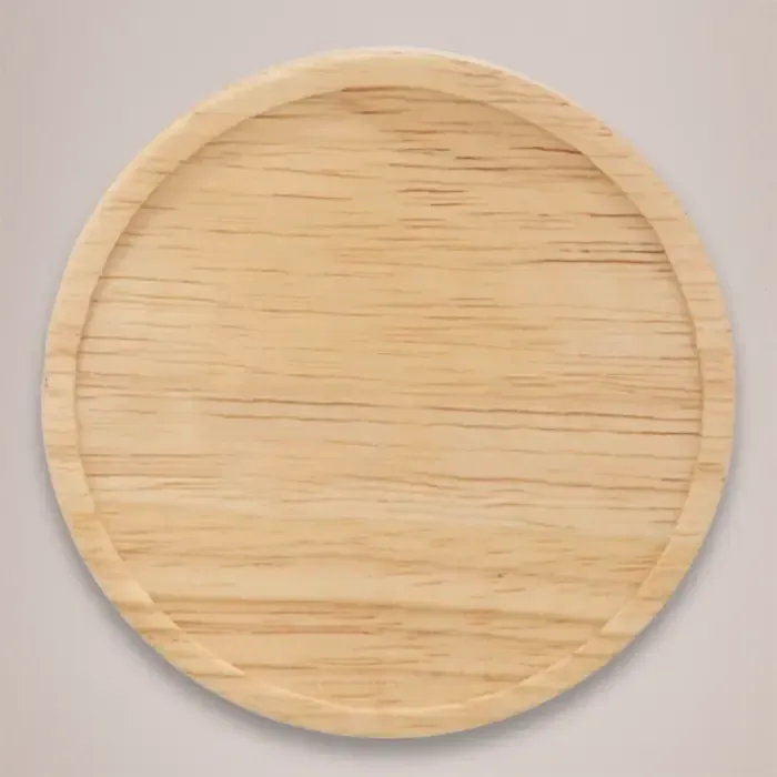 Wooden Coaster that comes with the Hearth 400ml Ceramic Mug with
