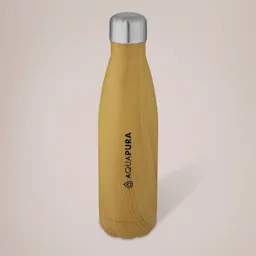 Cove 500ml Vacuum Insulated Stainless Steel Bottle with Wood Print Thumbnail