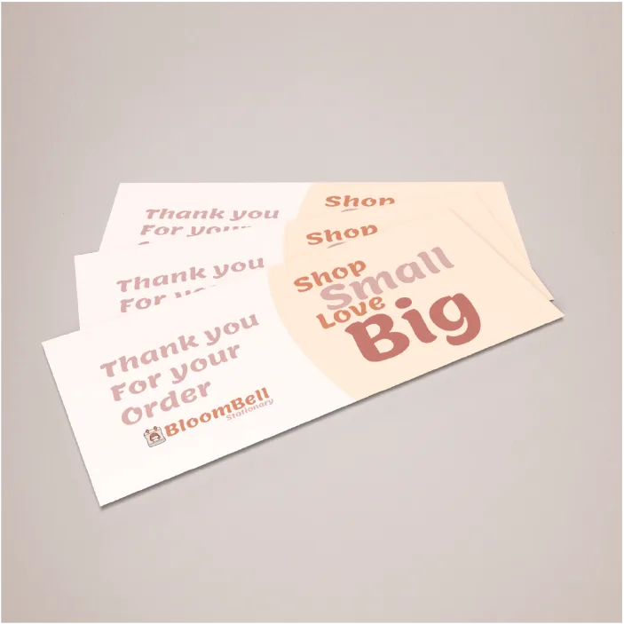 New business compliment slips for admin