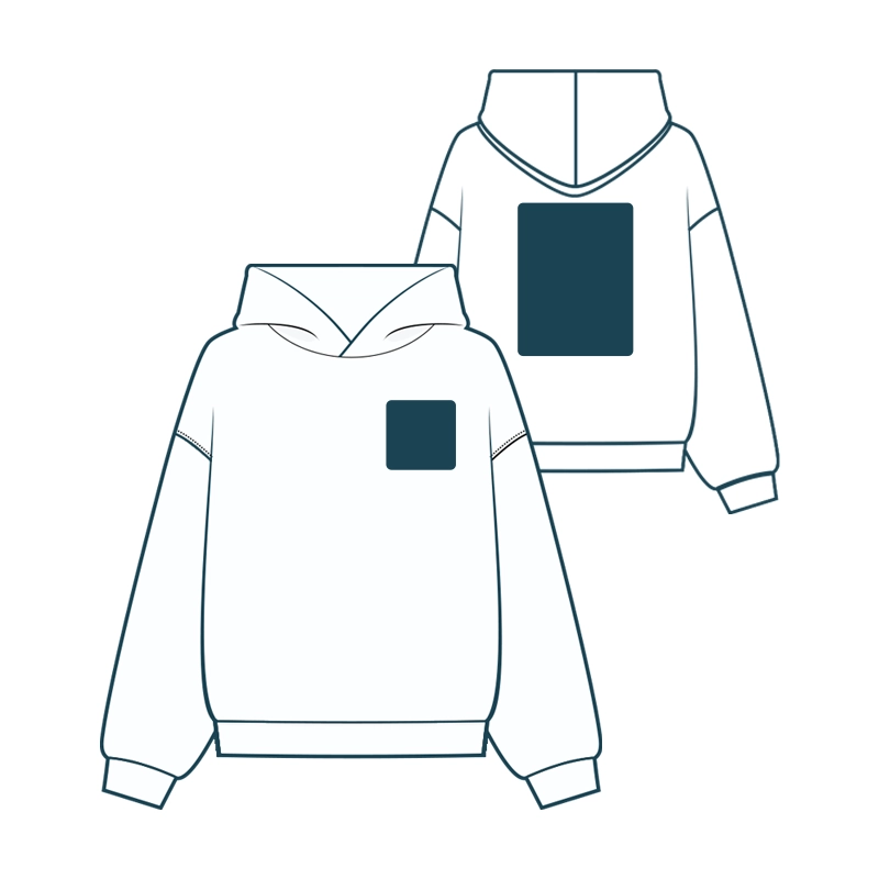 Front Left and Back Centre (10x10cm) (31x40cm)