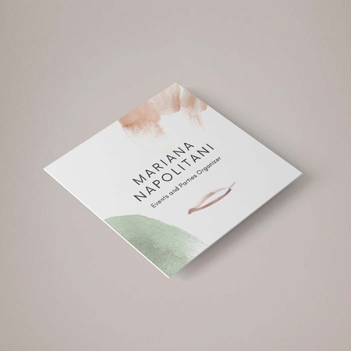 350gsm Silk Square Business Card