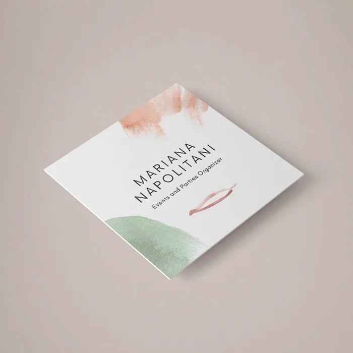 350gsm Silk Square Business Card