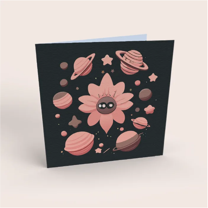 Branded greeting cards for goodwill and word of mouth
