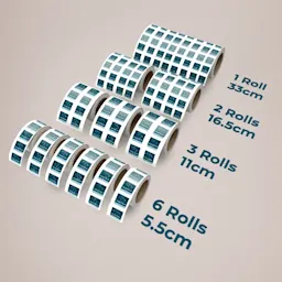 Square Labels on a Roll Sizes Thumbnail