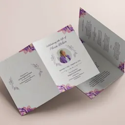Order of Service Printing as leaflet Thumbnail