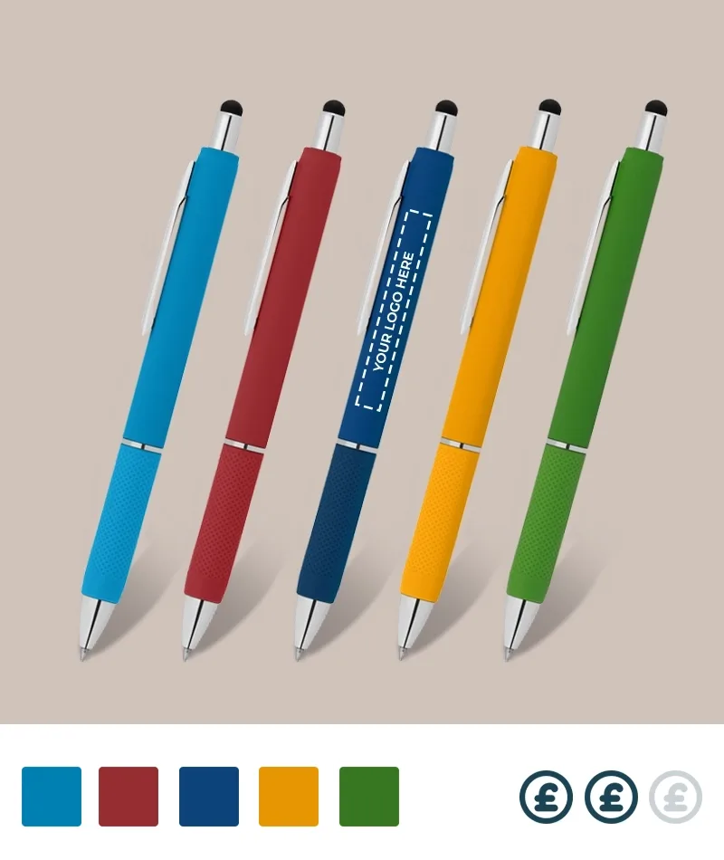 Custom Lundie Retractable Gel Stylus Pen