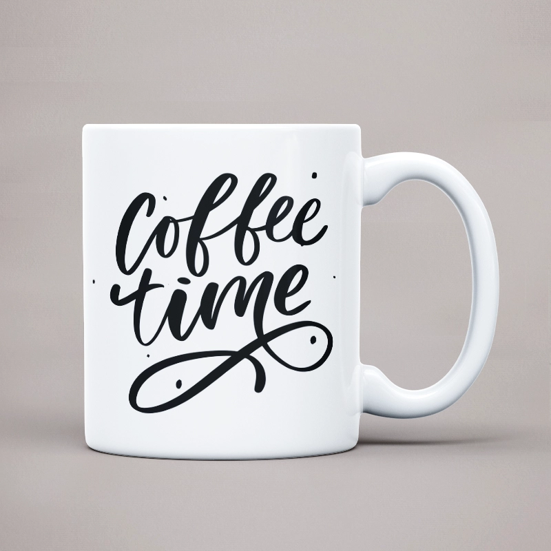 Simple printed mug