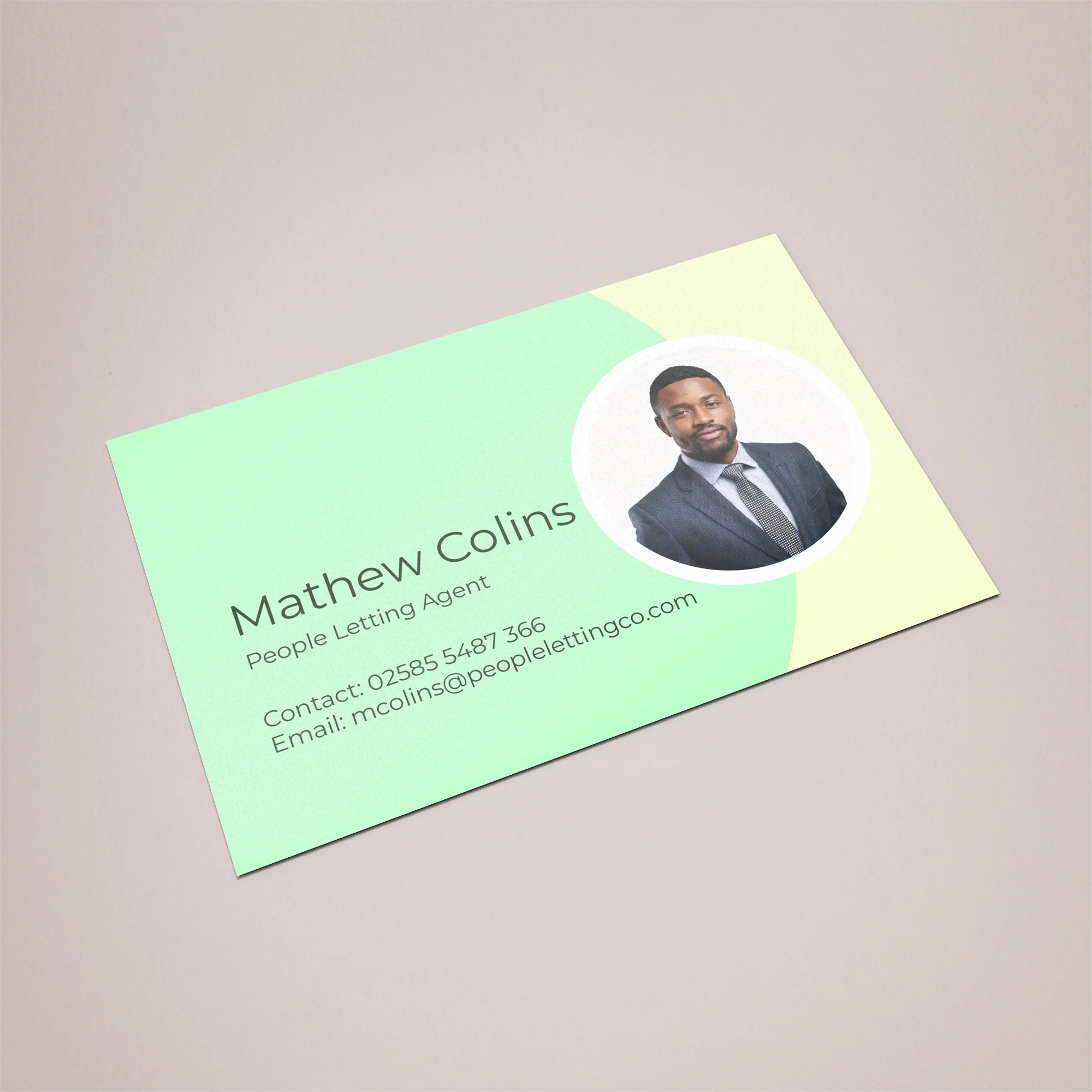 Design an Uncoated Business Card