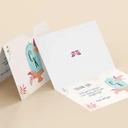 Folded Wedding Thank You Card Thumbnail