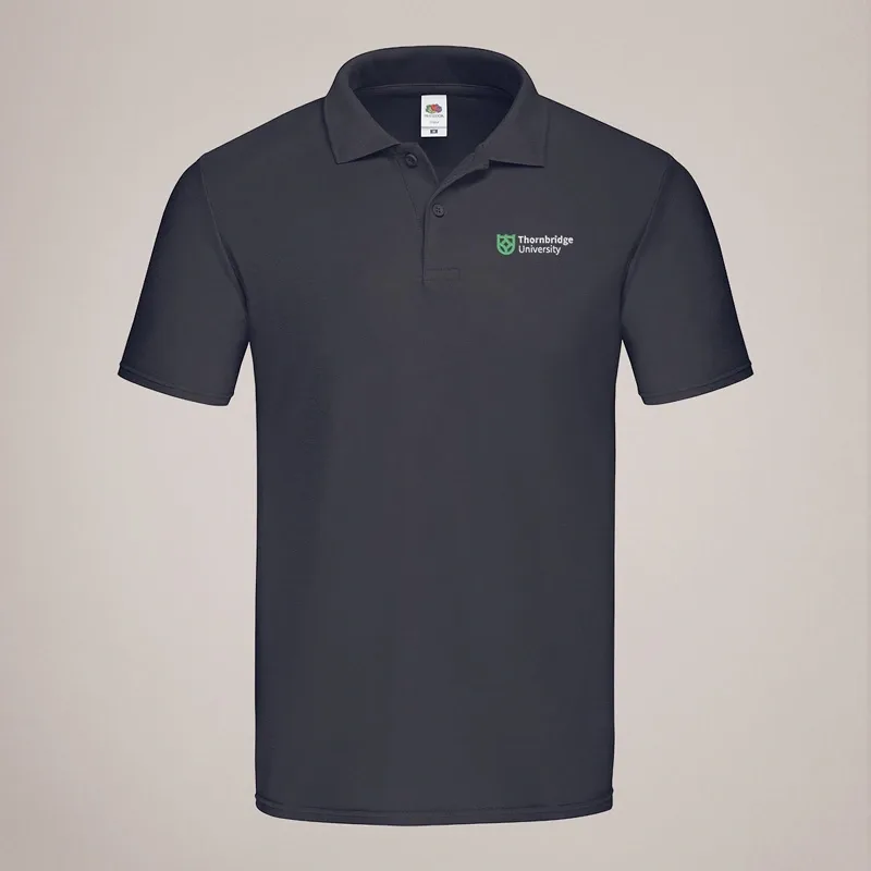 Deep Navy Embroidered Polo 