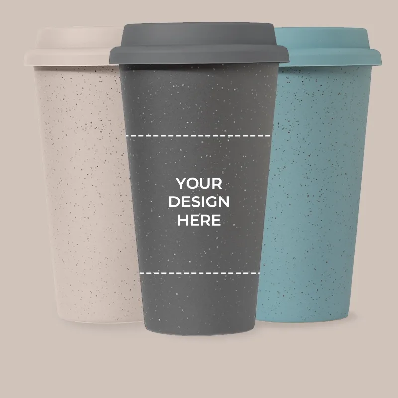 Personalised Ceramic Tumbler with Silicone Lid