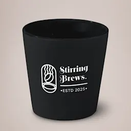 Mayar Matte Ceramic Cup - Black Thumbnail