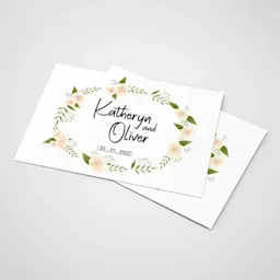 A3 120gsm Premium Smooth White Paper Wedding Placemats Thumbnail