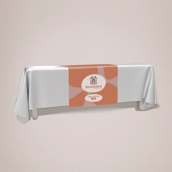 Branded table runners for events