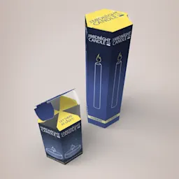 Custom Printed Hexagonal Boxes - Tall Closed - Small Open Thumbnail
