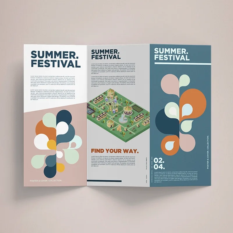Z Creased Leaflet | Leaflet Printing