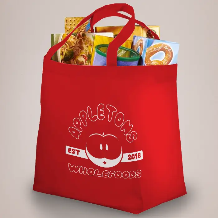 Red Custom Shopping Bag