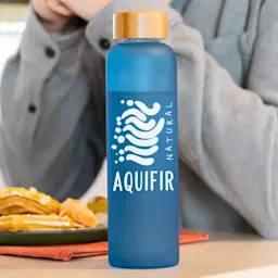 Water Bottle With Bamboo Lid Thumbnail