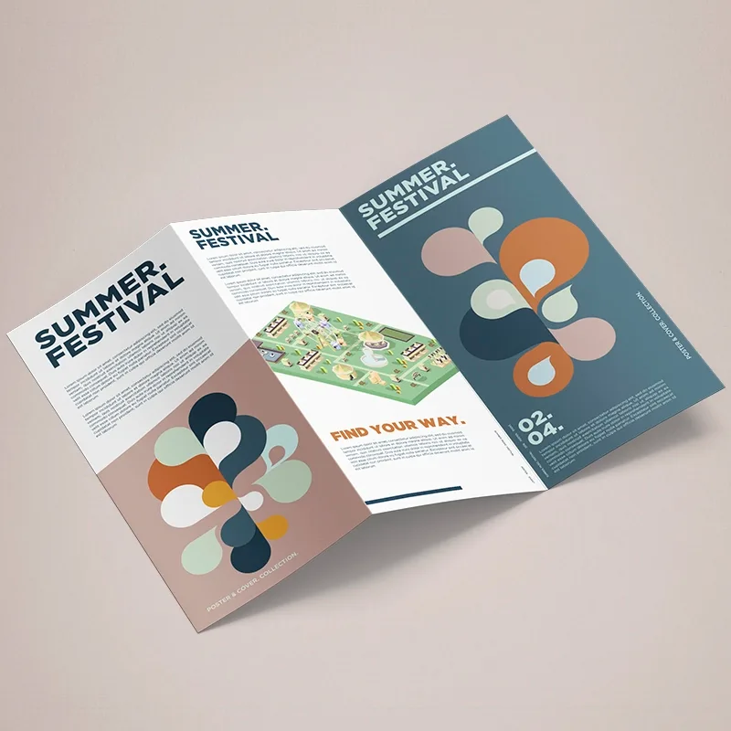 A4 Creased Leaflets