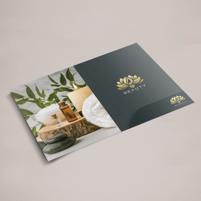 A4 presentation folder - ready to use.