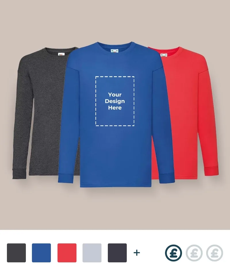 Brandable long-sleeved T-shirts for kids