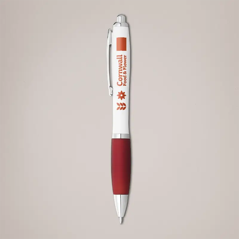 Printed pens - red grip
