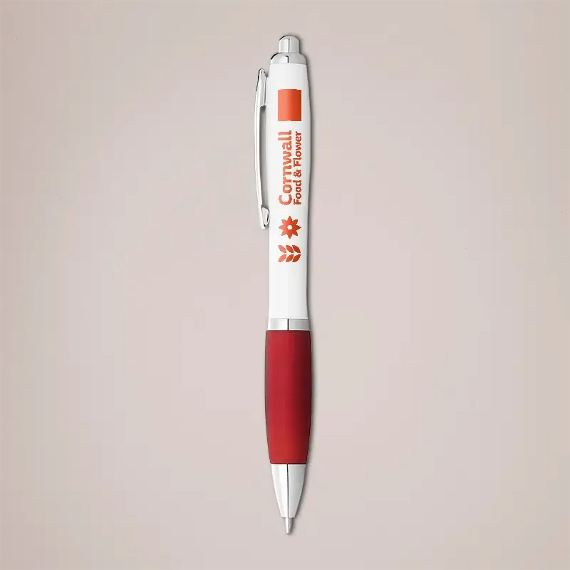 Printed pens - red grip