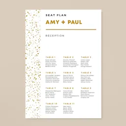 Table name cards for weddings and events Thumbnail