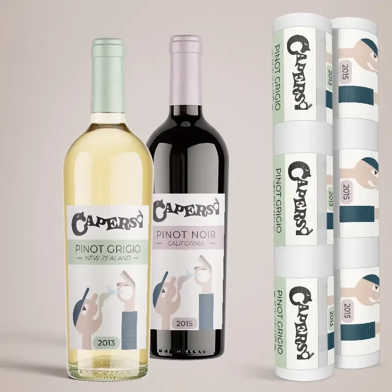Bottle Labels on a Roll | Recommend - Betulla Laid Paper
